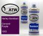 Preview: Harley-Davidson, Concord Purple, 1003: 400ml Sprühdose + 400ml Klarlack - Set, von ATW Autoteile West.